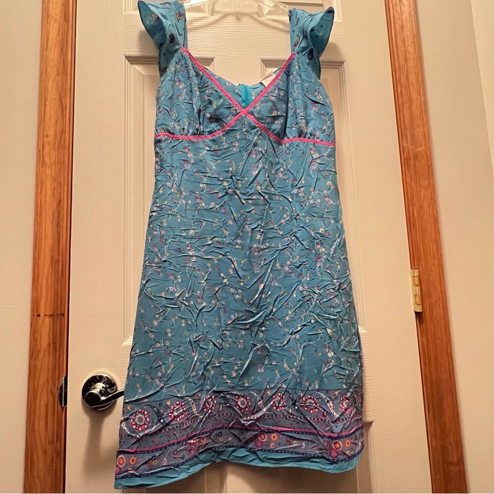 Vintage Fredericks of Hollywood Blue & Pink dress